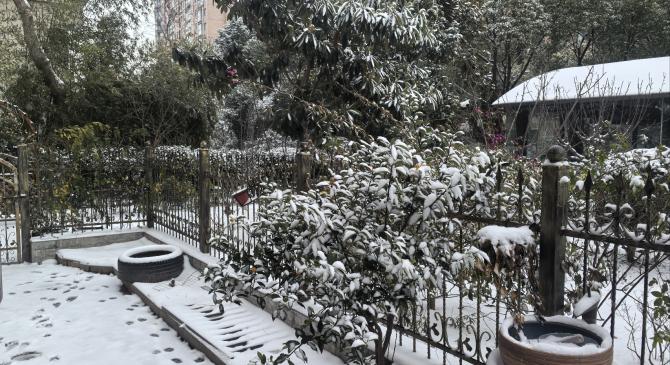 扬州小院｜雪落在家门口的治愈感